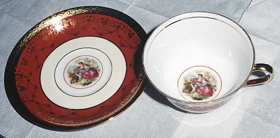 LEM11 Footed Cup & Saucer Set by Le Mieux-1