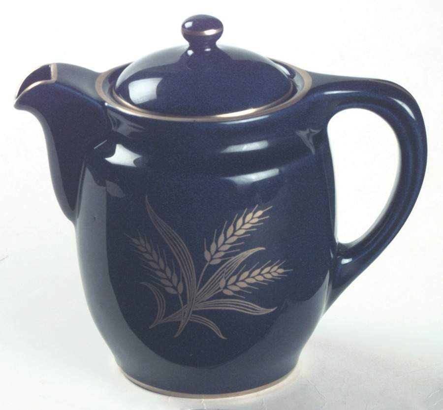 Wheat Blue Individual Coffee Pot & Lid by Lenox-1
