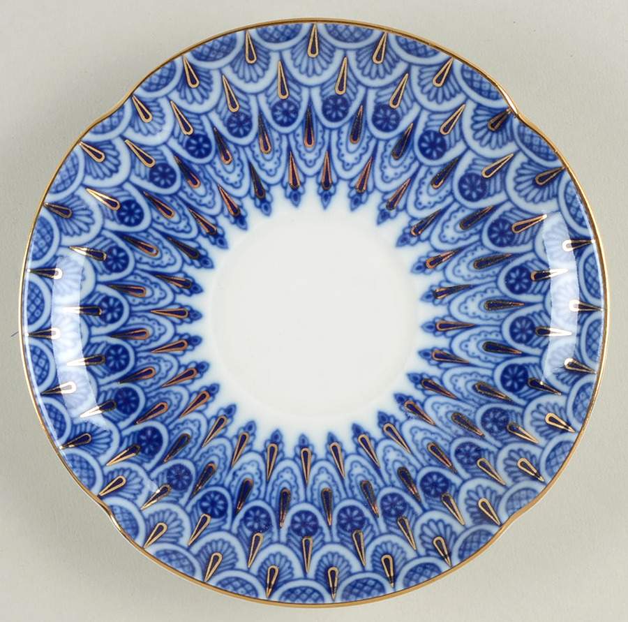 Forget Me Not Saucer by Lomonosov-1