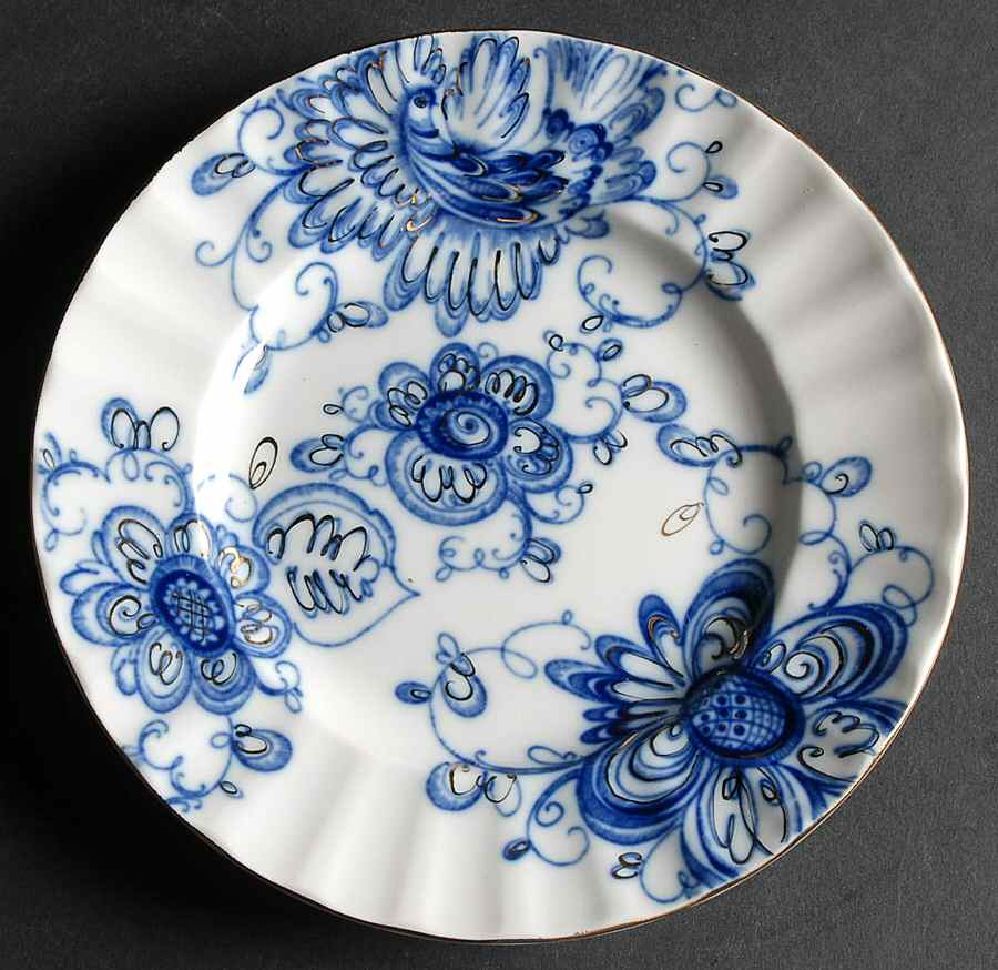Singing Garden Dessert/Pie Plate by Lomonosov-1