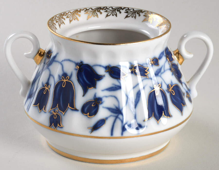 Bluebells Sugar Bowl No Lid by Lomonosov-1