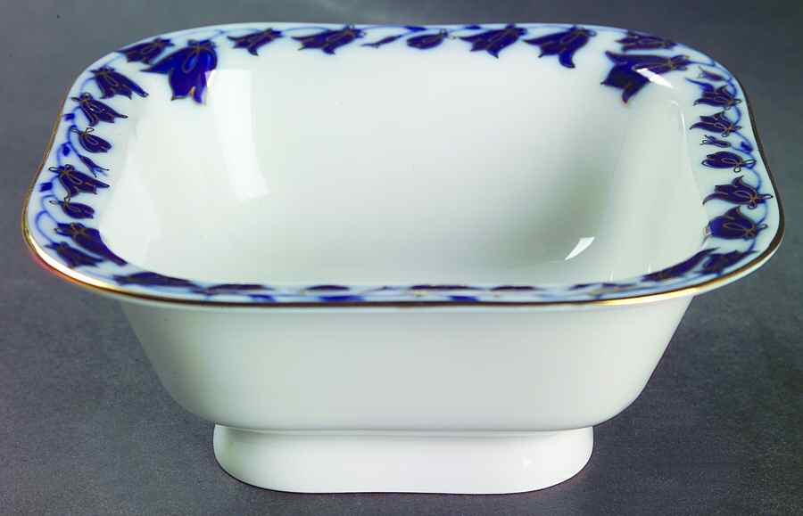 Bluebells 5" Square Vegetable Bowl by Lomonosov-1