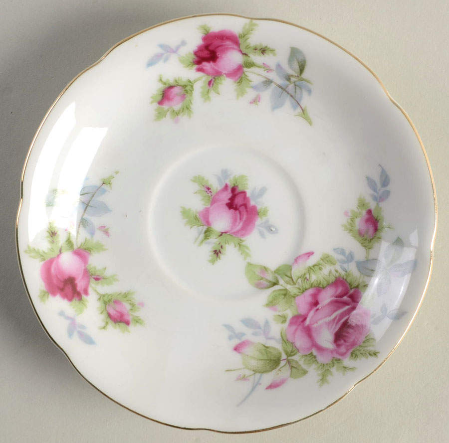 Elegant Rose Saucer for Footed Cup by Lefton-1