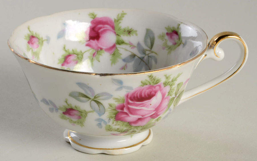 Elegant Rose Footed Cup by Lefton-1