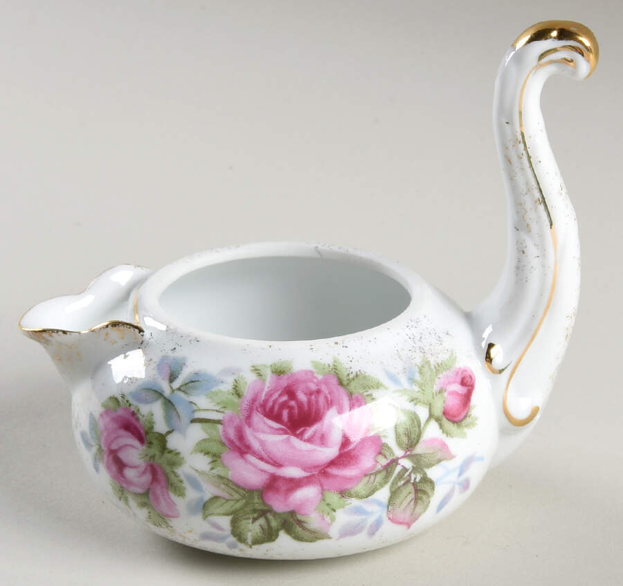 Elegant Rose Stackable Creamer by Lefton-1