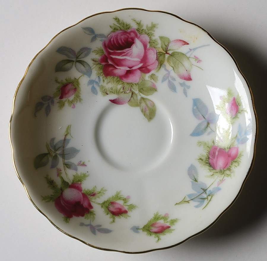 Elegant Rose Saucer for Demitasse Cup by Lefton-1