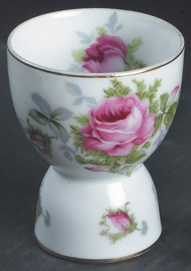 Elegant Rose Double Egg Cup by Lefton-1
