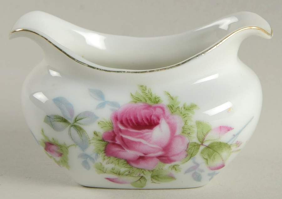 Elegant Rose Mini Open Sugar Bowl by Lefton-1