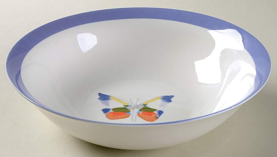 Farfalla Purple 9" Round Vegetable Bowl by Lynn's China-1