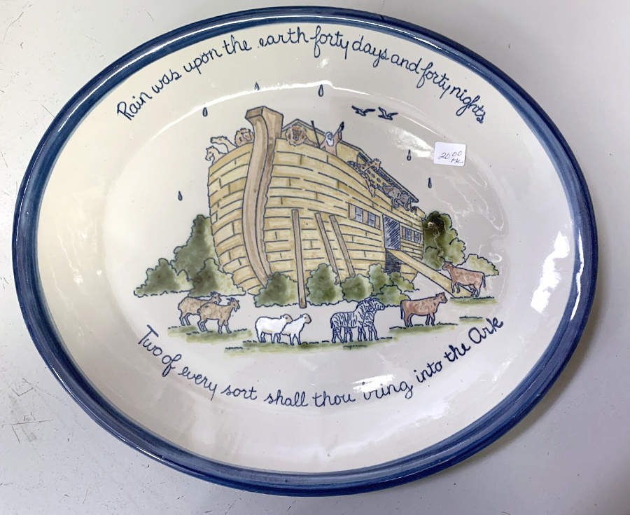 Noah's Ark 15" Oval Serving Platter by Louisville-1