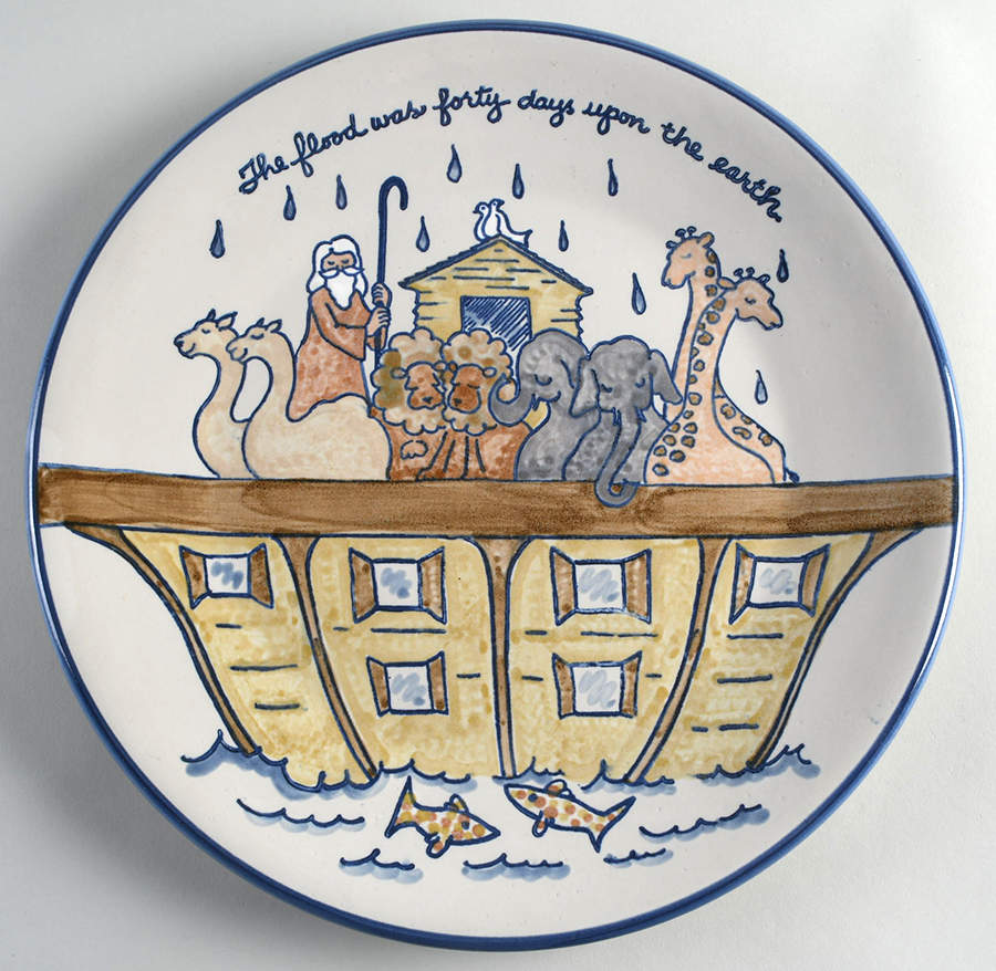 Noah's Ark 13" Chop Plate (Round Platter) by Louisville-1