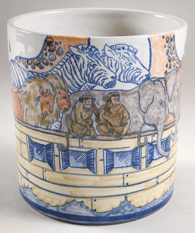 Noah's Ark Large Canister No Lid by Louisville-1
