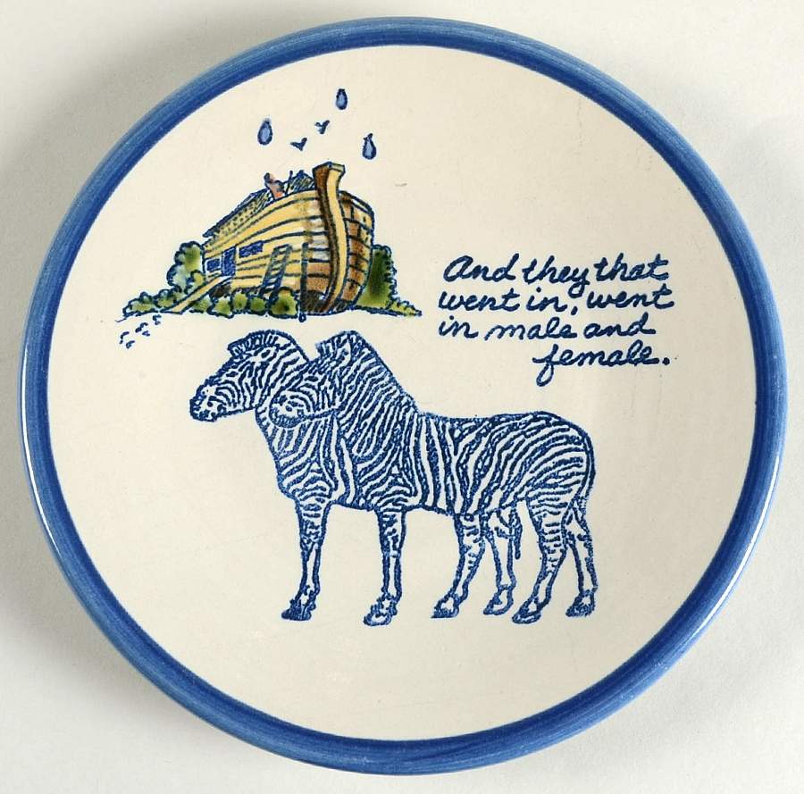 Noah's Ark Salad Plate by Louisville-1