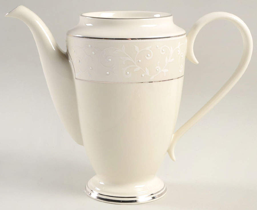 Pearl Innocence 1999 Shape Coffee Pot No Lid by Lenox-1