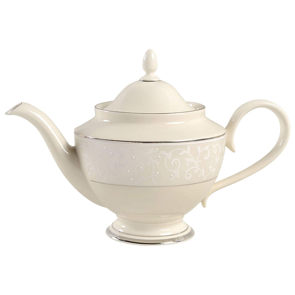 Pearl Innocence 1999 Shape Teapot & Lid by Lenox-1