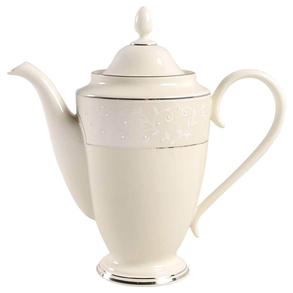 Pearl Innocence 1999 Shape Coffee Pot & Lid by Lenox-1