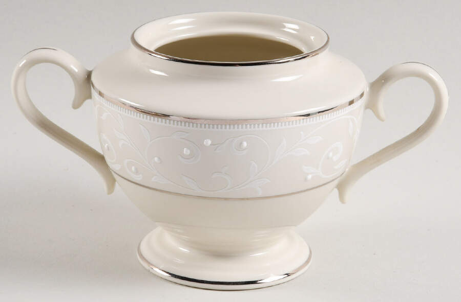 Pearl Innocence 1999 Shape Sugar Bowl No Lid by Lenox-1