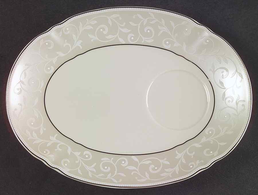 Pearl Innocence Plate for Dessert Plate & Cup Set by Lenox-1