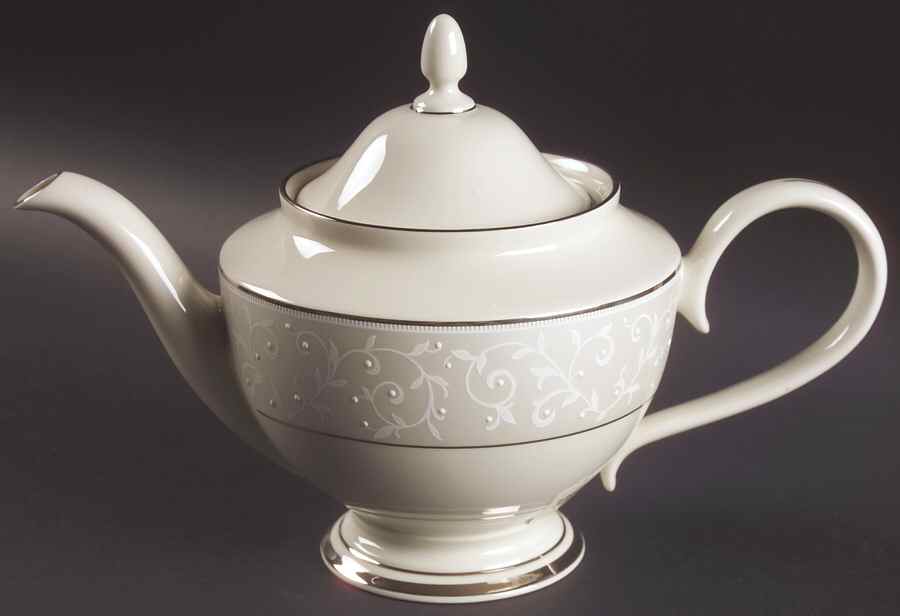Pearl Innocence 1999 Shape Teapot & Lid by Lenox-1