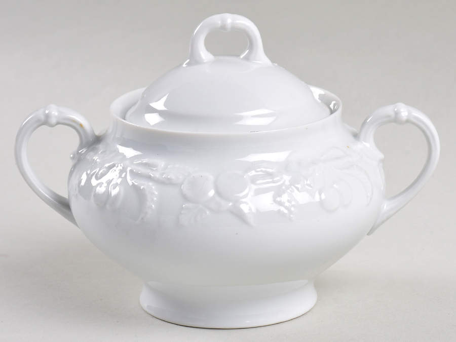 LIM128 Sugar Bowl & Lid by Limoges-French-1