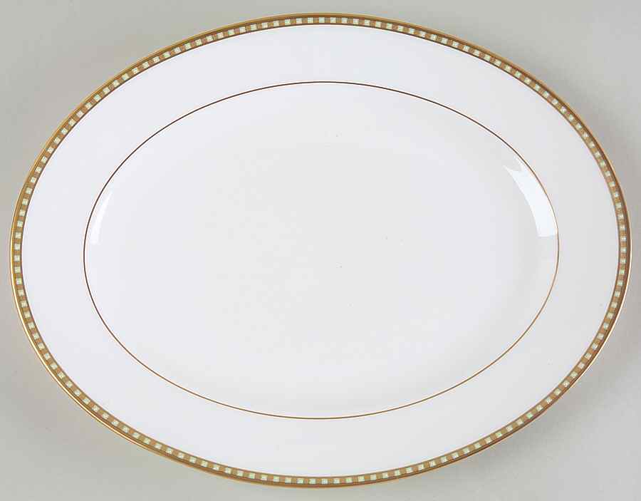Beaded Jewel 13" Oval Serving Platter by Lenox-1