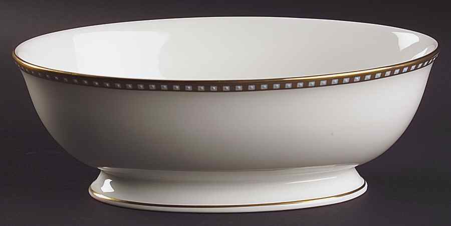 Beaded Majesty 9" Oval Vegetable Bowl by Lenox-1