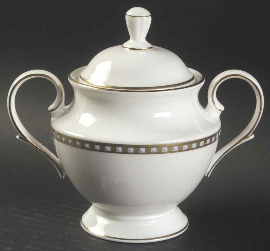 Beaded Majesty Sugar Bowl & Lid by Lenox-1