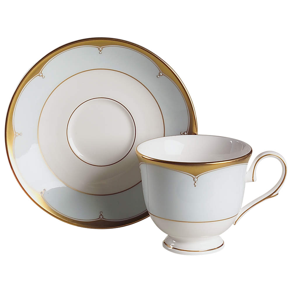 Royal Arcade Footed Cup & Saucer Set by Lenox-1