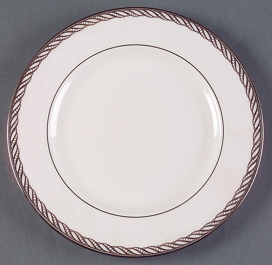 Serpentine Platinum Salad Plate by Lenox-1