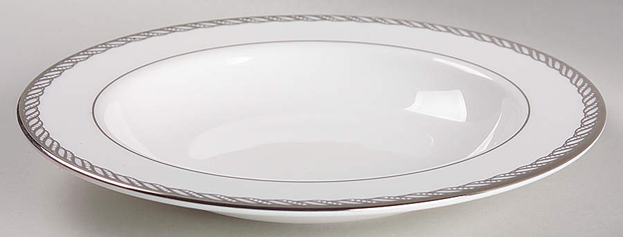 Serpentine Platinum 9" Soup/Pasta Bowl by Lenox-1