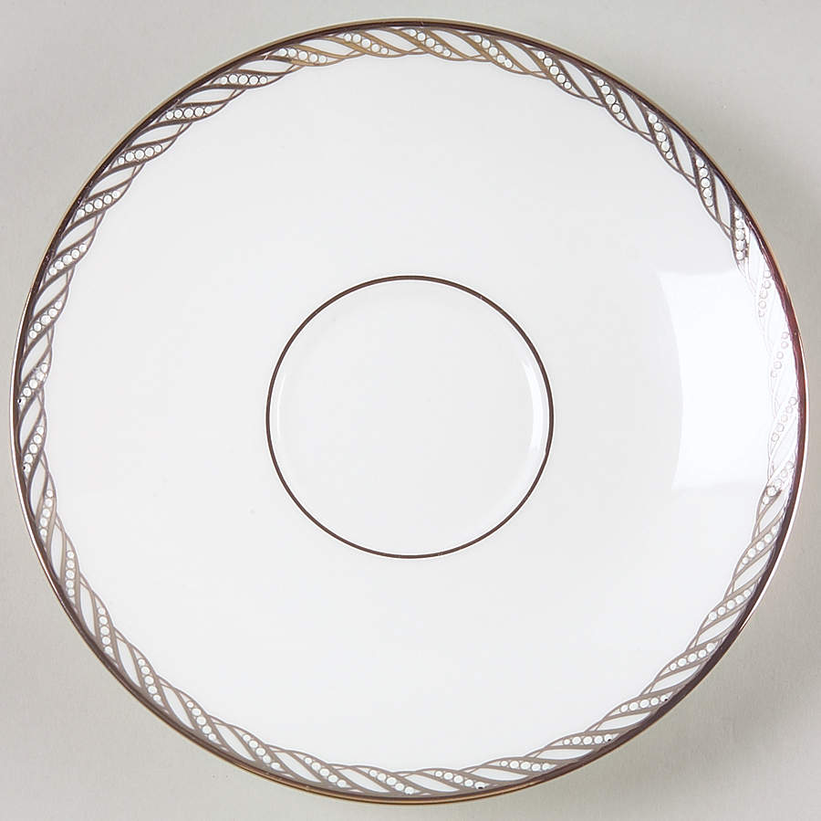 Serpentine Platinum Saucer by Lenox-1