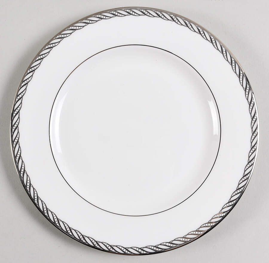Serpentine Platinum Salad Plate by Lenox-1