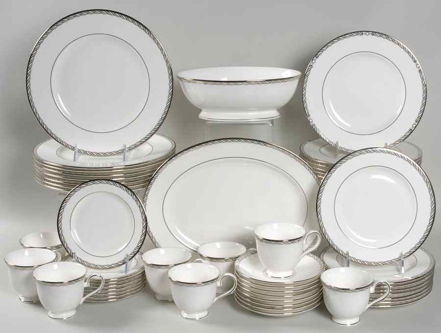 Serpentine Platinum 50 Piece Set by Lenox-1