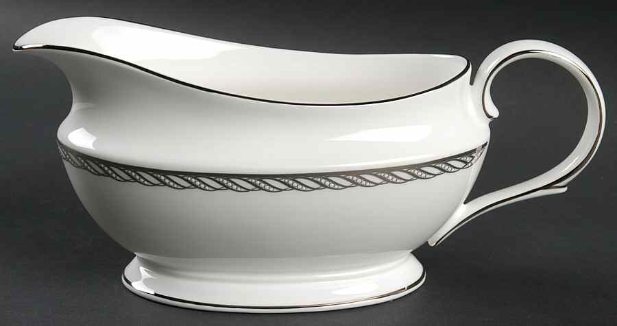 Serpentine Platinum Gravy Boat by Lenox-1