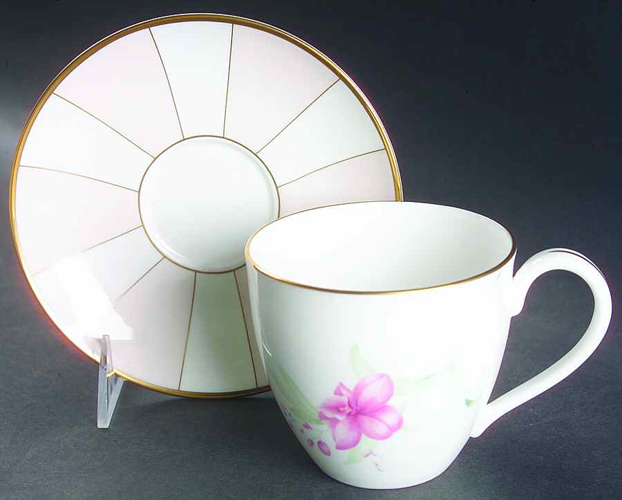 Tropical Paradise Flat Cup & Saucer Set by Lenox-1
