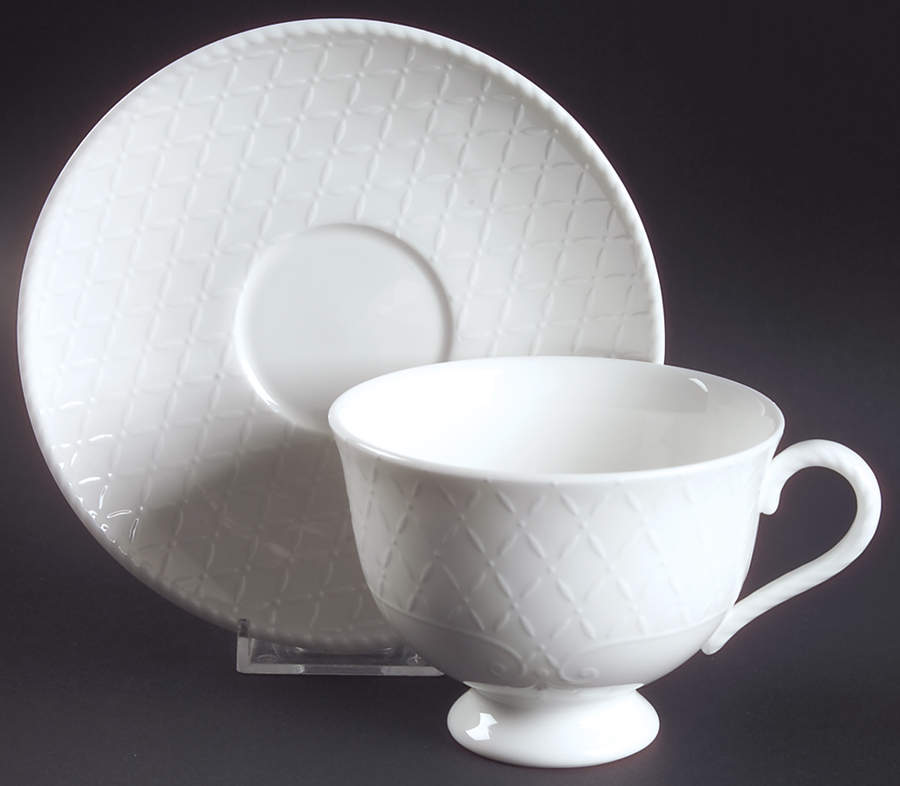 Swedish Terrace Footed Cup & Saucer Set by Lenox-1