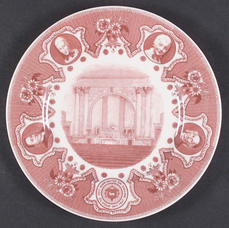 Moravian Historical Scenes Dinner Plate by Lamberton-1