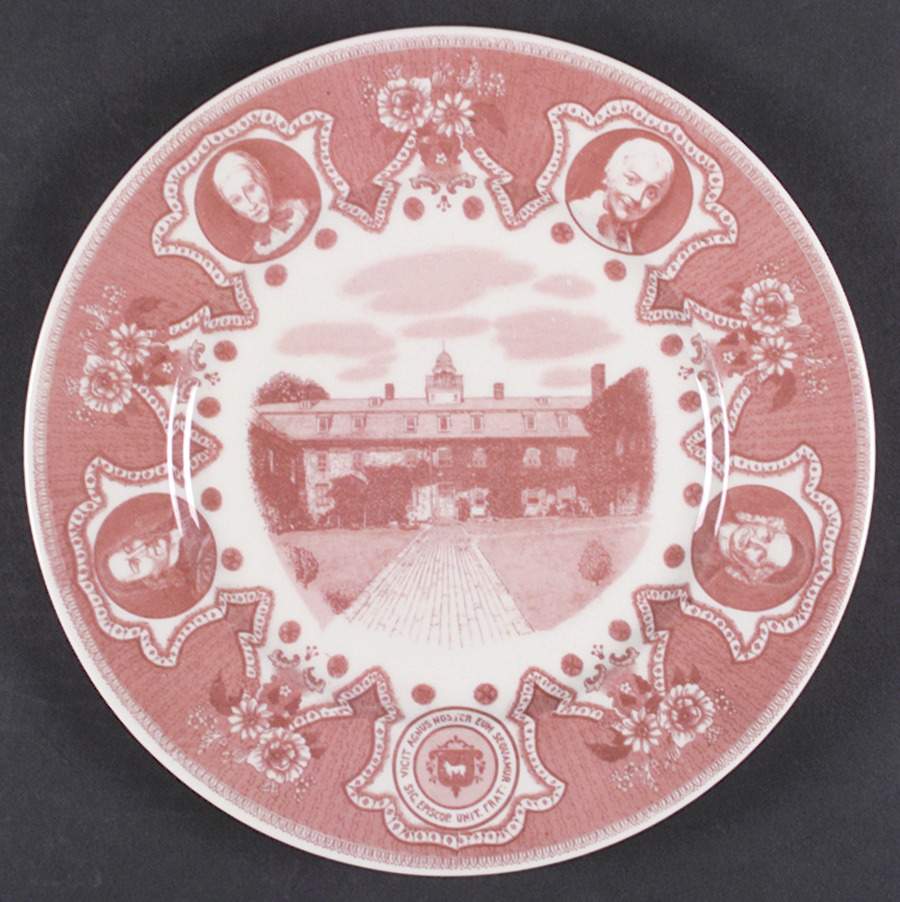 Moravian Historical Scenes Dinner Plate by Lamberton-1