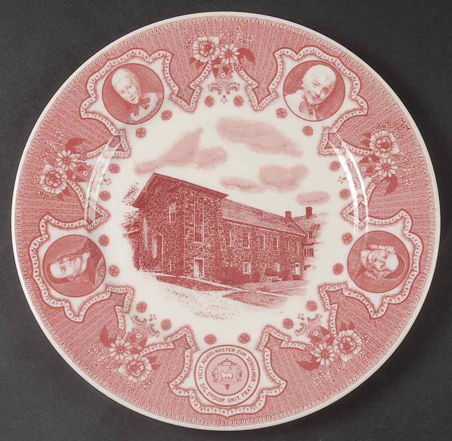 Moravian Historical Scenes Dinner Plate by Lamberton-1