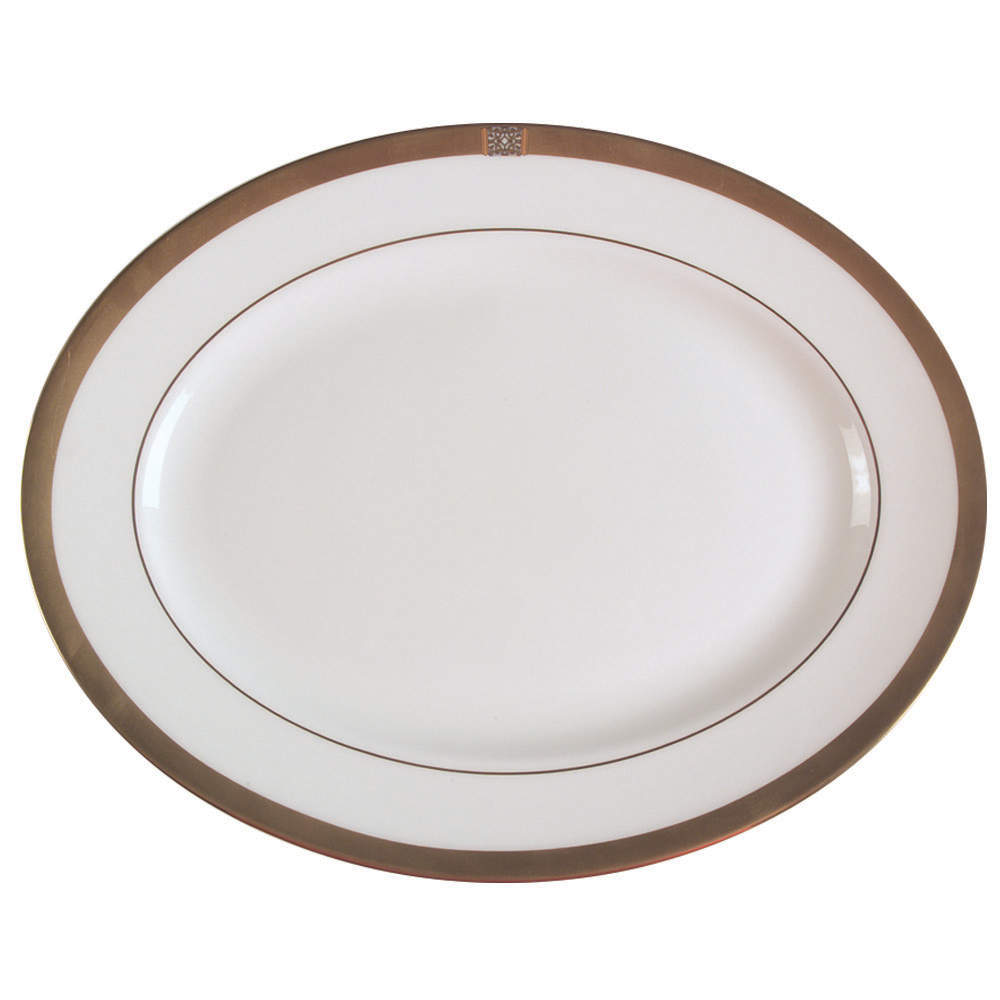 Jewel Gold 13" Oval Serving Platter by Lenox-1