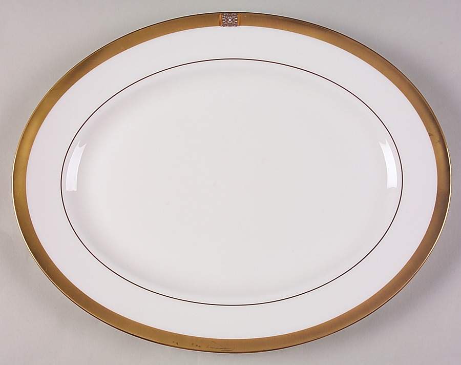 Jewel Gold 13" Oval Serving Platter by Lenox-1