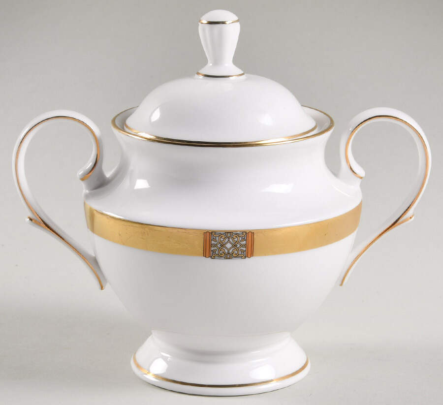 Jewel Gold Sugar Bowl & Lid by Lenox-1