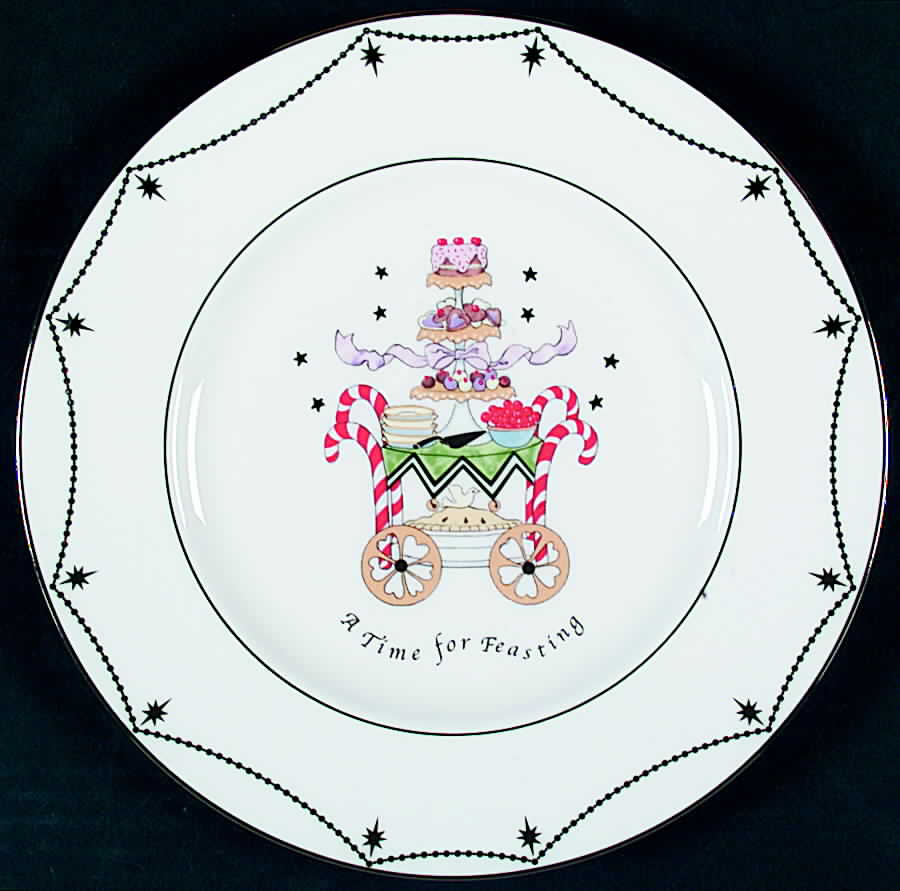 Merry and Bright A Time For Luncheon Plate by Lenox-1