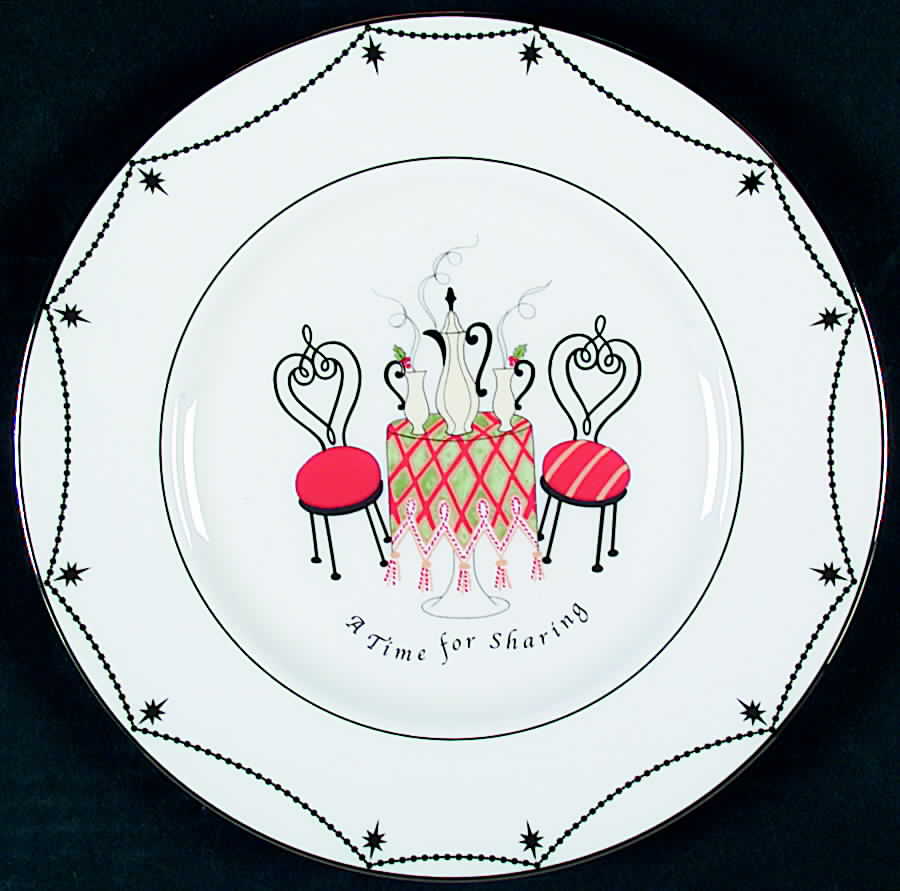 Merry and Bright A Time For Luncheon Plate by Lenox-1