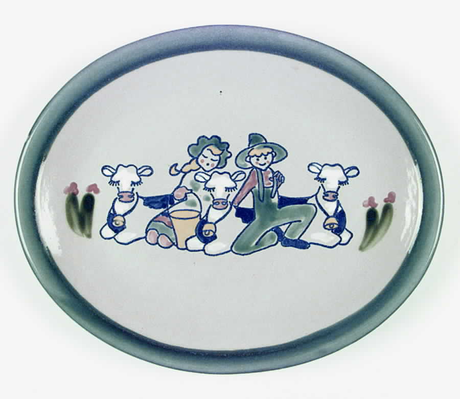 Milk & Honey 12" Oval Serving Platter by Louisville-1
