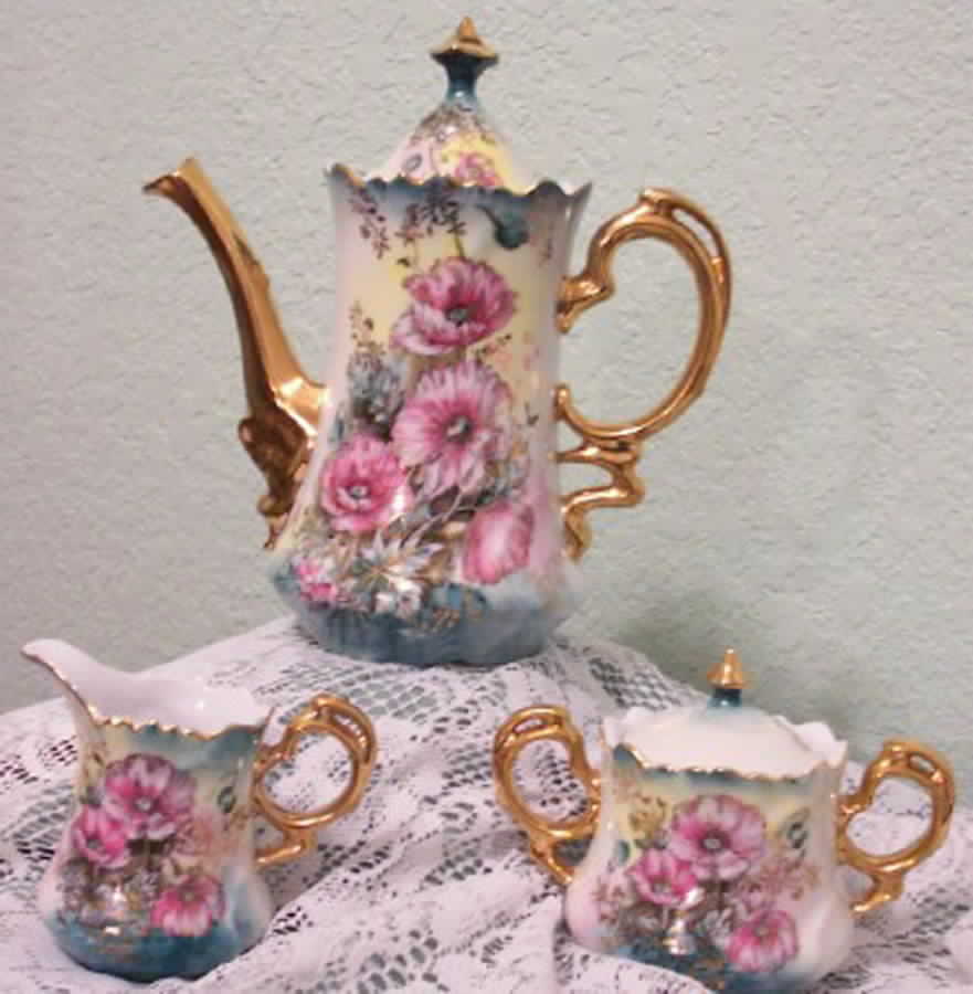 LEF42 Coffee Pot & Lid by Lefton-1