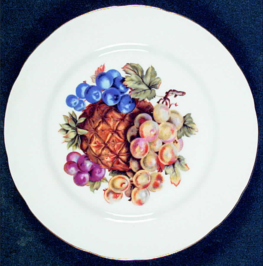 Continental Fruit (Scalloped) Salad Plate by Lipper & Mann (L & M)-1