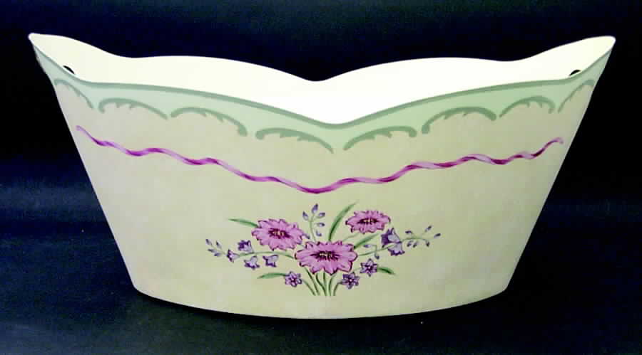 Perennial Garden Toleware Metal Ice Chest by Lenox-1