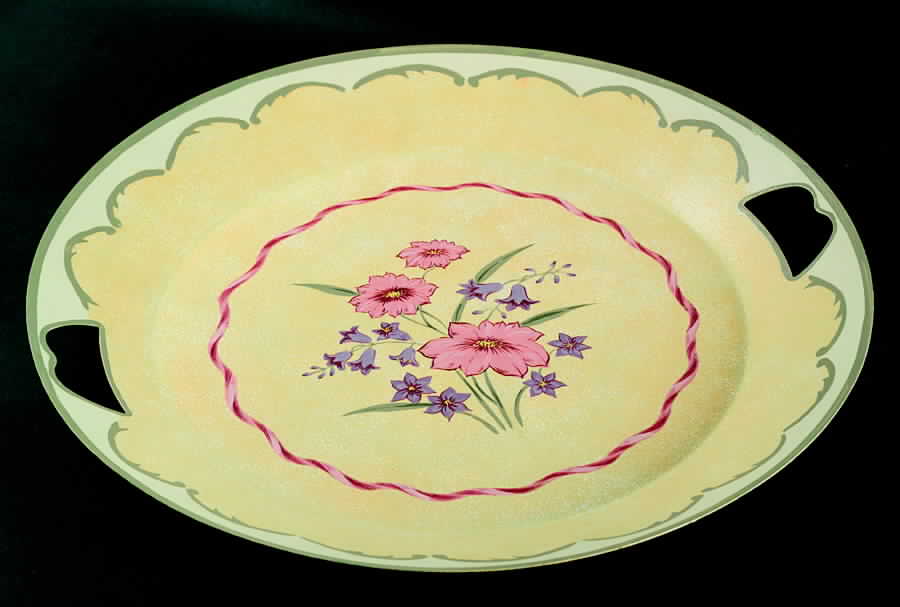 Perennial Garden Toleware Metal Serving Tray by Lenox-1