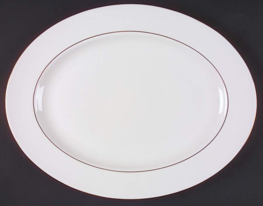 Continental Dining Gold 16" Oval Serving Platter by Lenox-1